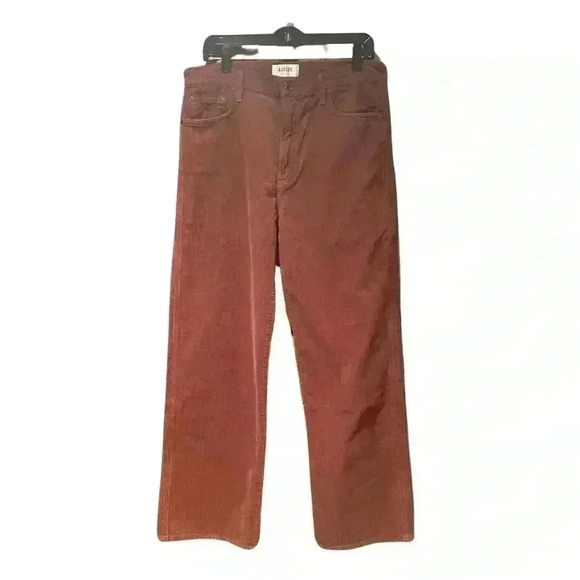 New AGOLDE Women Harper Straight Leg Corduroy Jeans Size 31 Color Saddle Brown - Picture 6 of 14